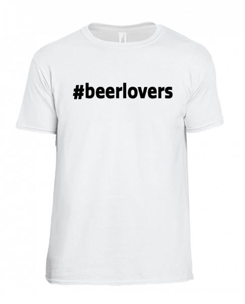 T-Shirt #beerlovers [weiß]