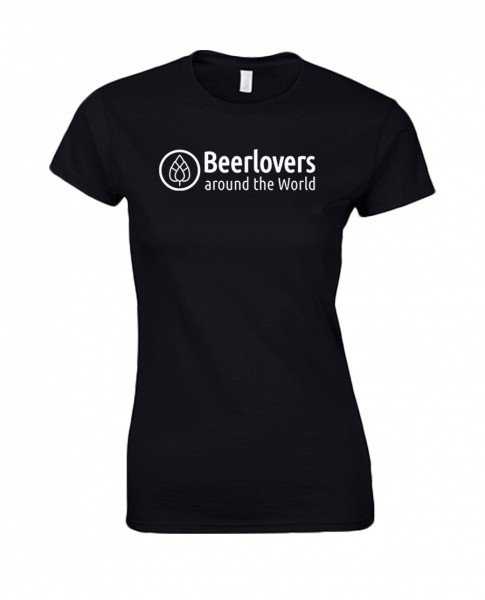 Girlie Shirt Beerlovers Logo [schwarz]